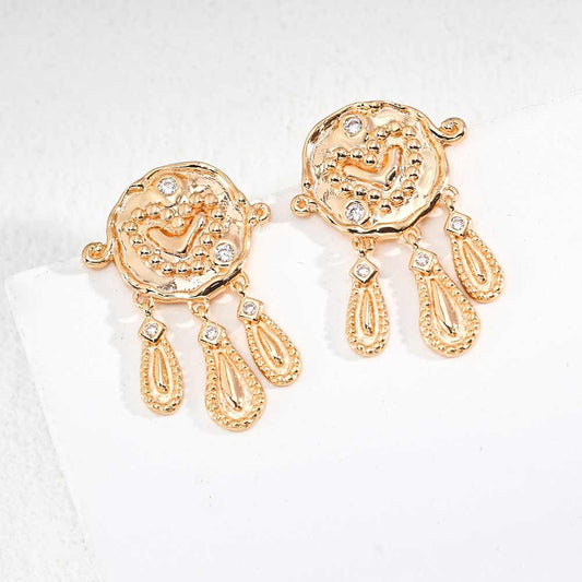 925 Silver Vintage Zirconia Earrings