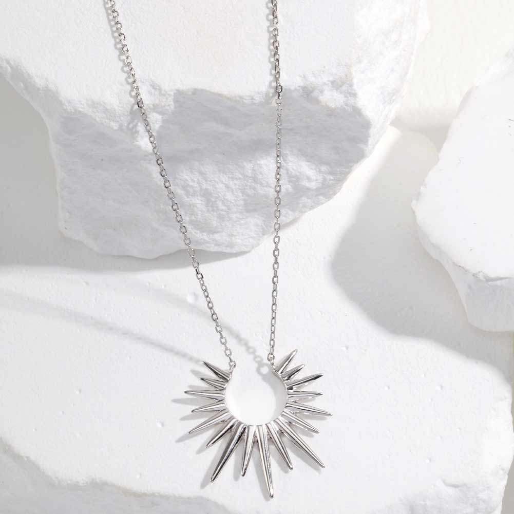 925 Sterling Silver Sun Necklace